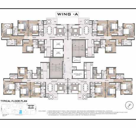 Wing A floor plan