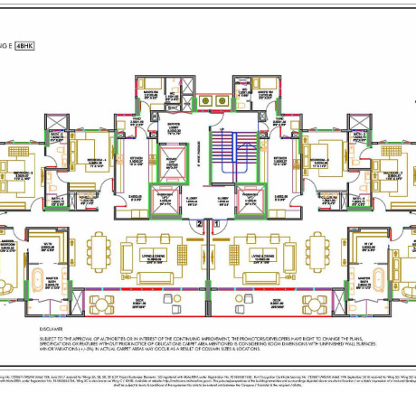 Wing E - Typical Floor Plan